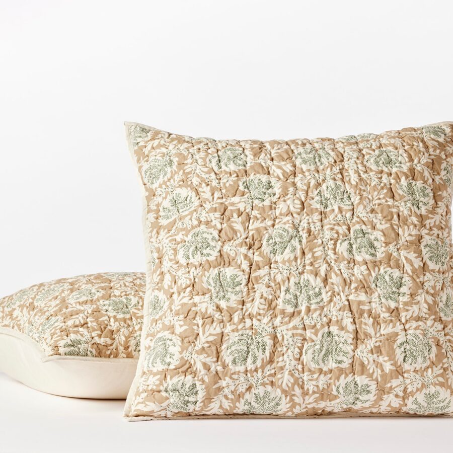Fawn Handstitched Textile Pillow Sham for Everyday Comfort