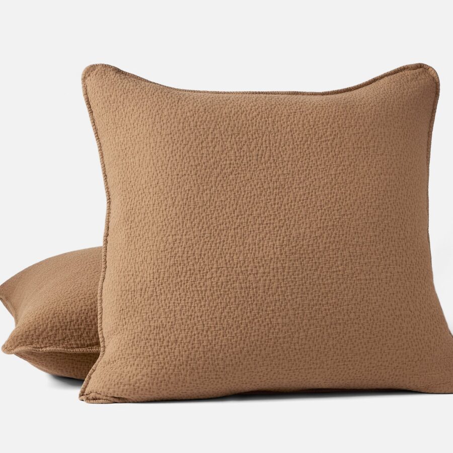 Chestnut Textured Textile Pillow Sham for Everyday Comfort