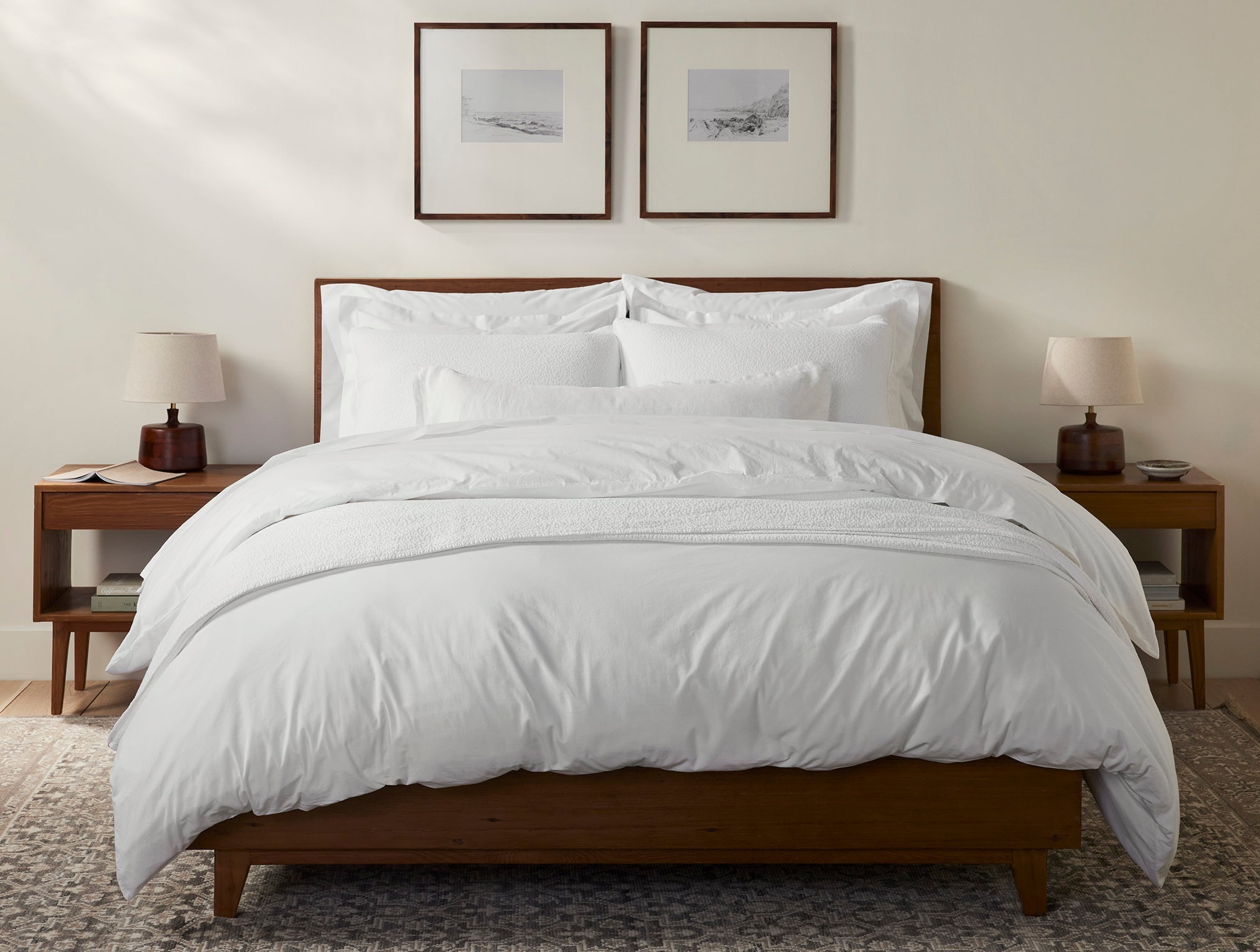 White Classic Percale Pillow Sham for Everyday Style 2 - Image 5