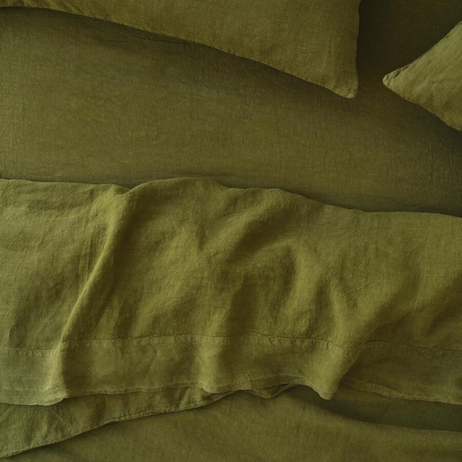 Linen Blend Fitted Sheet Collection Style 5
