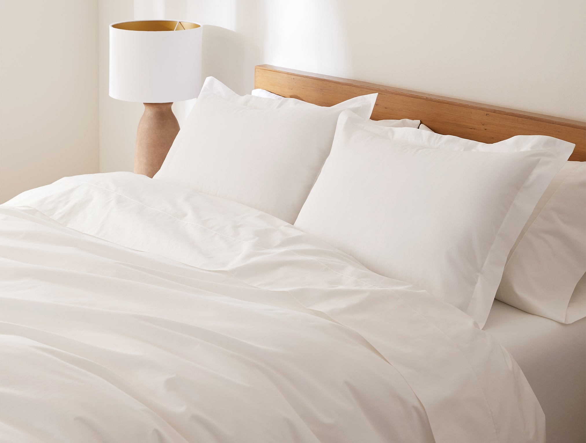 White Classic Percale Pillow Sham for Everyday Style 2 - Image 2