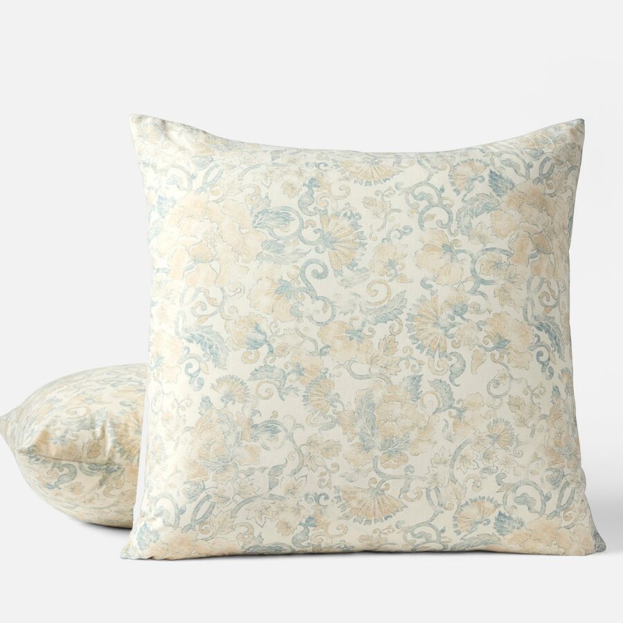Coastal Blue Printed Textile Pillow Sham for Everyday Comfort